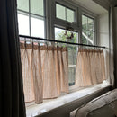 100% Linen Handmade Cafe Curtains