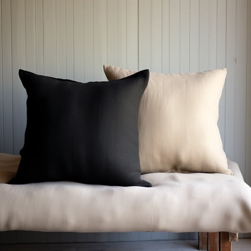 Linen Locker Handmade Linen Cushion Covers x 2